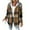 02#Coffee, variant on Jckets for Women with Hood Fleece Lined Long Sleeve Shackets Plaid Hooded Shacket Jackets Flannel Casual Coat Winter Christmas Jacket with Pockets Clearance Brown 2XL