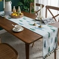 thumbnail image 4 of Table Runner Non-slip Polyester Table Runners Modern Farmhouse Table Runner for Coffee Table, Dining Table Dresser Cover Entryway Table Runner Spring Party Decorations, 4 of 8