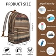 thumbnail image 5 of Unisex Print Bohemian Backpack, Boho Zipper Bag with Front Pocket, Lightweight Rucksack for School University Work Commute, Great Gift Idea, 5 of 5