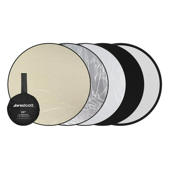 Westcott 1510 Illuminator Collapsible 5-in-1 Reflector (20")