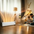 thumbnail image 4 of Ktaxon 40" Baseboard Heater, 1500W Electric Baseboard Space Heater with 3 Heat Settings, Remote Control, Built-in Humidifier, 12H Timer, Tip-Over Switch, for Indoor Bedroom Office Home, White, 4 of 12