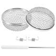 thumbnail image 1 of Rv Screens For Vents Rv Roof Vent Lid Cover Silver 2.8-Inch Diameter Insect Prevention 2Pcs, 1 of 5