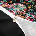 thumbnail image 4 of Homewish Gothic Sugar Skull Twin Duvet Cover,Watercolor Flowers Twin Bedding,Pink Green,Black Reversible,2-Piece,1 Duvet Cover and 1 Pillowcase, 4 of 6