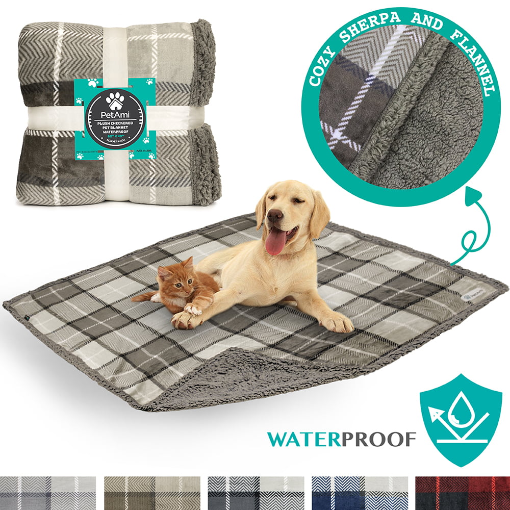 Soft Flannel Blanket and Throw Pet Supplies for Dogs Cats Small Animals-Medium Random Color POPETPOP 2 Pack Dog Blanket-Fleece Pet Blankets Keeping Pet Hair from Furniture