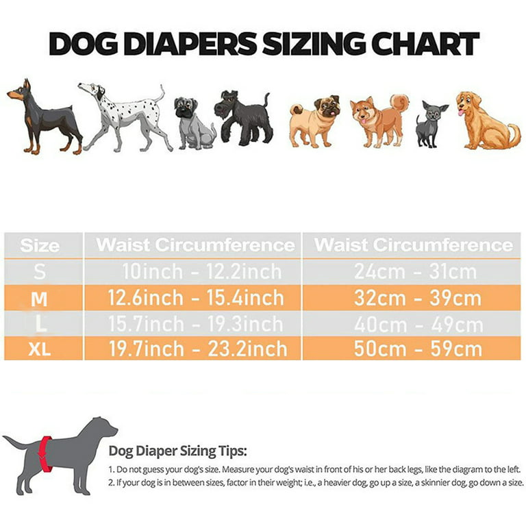 for Female Dogs in Heat Monthly Bleeding Physiological Washable Pants 2 Pcs  Dog Pants Dog Nappies with Sanitary Pad Adjustable Protective Trousers