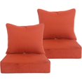 thumbnail image 1 of x Coussins de Patio à Assise Profonde pour Extérieur/intérieur, Ensemble de Rembourrage en Mousse Résiliente, Hydrofuges, Résistants aux Taches et aux Intempéries, Assise Profonde, Bas Chili, 1 of 7
