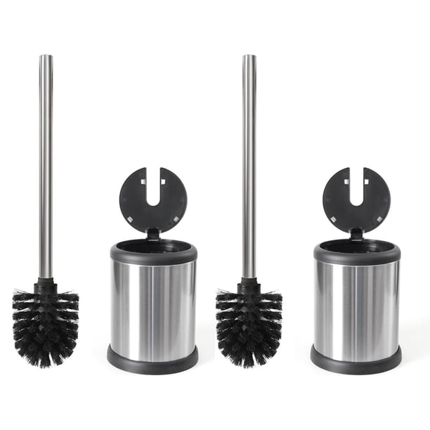 Yundobop 2 PCS Escobilla y Soporte para Inodoro, Cepillo de Limpieza para Baño, para Lavar Baño con Cepillo Cerdas Suaves, Limpiador, Cepillo Inodoro, Fácil de Limpiar