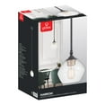 thumbnail image 4 of Harrow 1-Light Matte Black Pendant with Clear Glass Shade, 4 of 8