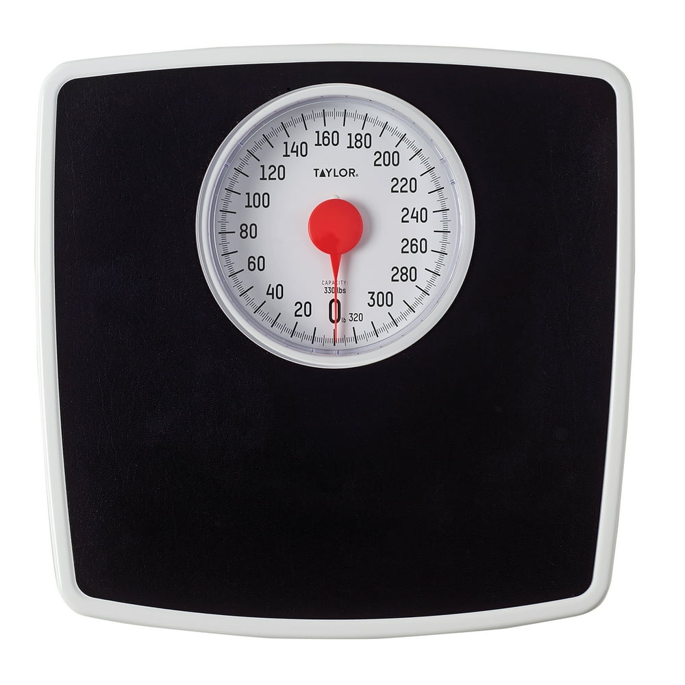 Taylor Analog Black Bathroom Scale