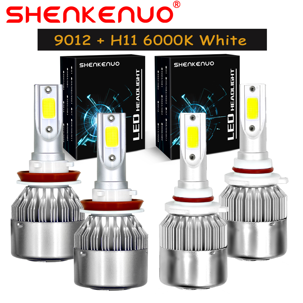 SHENKENUO For Toyota RAV4 2016 2017 2018 Headlight + Fog Light Combo