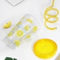 thumbnail image 3 of Plastic Water Cups With Straws With Lids And Straws For Adults Cute Drinking Cup For Women, 3 of 5