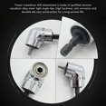 thumbnail image 4 of Power Screwdriver Drill Attachment,  Rotation  Vanadium Alloy Steel Right Angle Drill Bit Adapter Wide Application  For Manual Wrench, 4 of 8