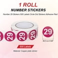 thumbnail image 2 of Number Stickers, Labels Circle Dot Stickers Adhesive Home Organization Warehouse Office Management No.29, 2 of 6