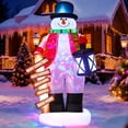 thumbnail image 1 of Muñeco de Nieve Inflable Navideño LUNSY de 2.4 m con Luces LED de Colores, 1 of 9