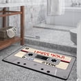 thumbnail image 4 of Nonslip Mat,Vintage Tape Printing Non Bathroom Mat Nonslip Pad Smooth Operation, 4 of 7