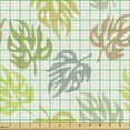 thumbnail image 2 of Botany Fabric by the Yard, Continuous Fall Foliage Leaves Botanical on Creme Tone Backdrop Pattern, Decorative Upholstery Fabric for Sofas and Home Accents, Ivory Pale Camel Tan by Ambesonne, 2 of 5