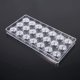 thumbnail image 5 of Molde de chocolate transparente, molde de plástico transparente para dulces, para hacer dulces esféricos, chocolate, refrigerios para pasteles, caja de color 27,8 cm * 14 cm * 2,5 m (forma de rosa), 5 of 5