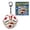 Canada, variant on Soccer Fans Fidget Toy Soccer Ball Keychain with Mechanical Clickers Portable Stress Relief Button for Match Day Party Favors (Canada)
