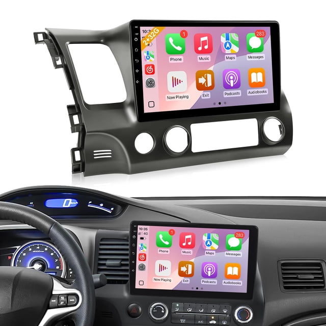 Radio de coche Leadfan para Honda Civic 2006-2011 con Wireless Carplay