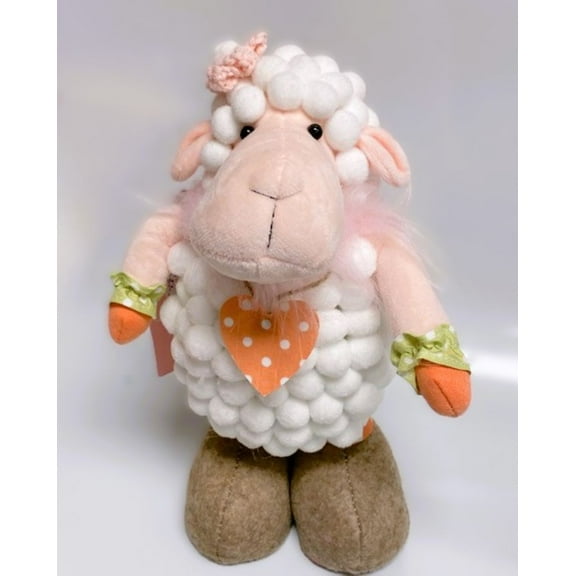 Cotton Ball Sheep Decor- Set of 2