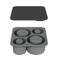 thumbnail image 1 of 4 Compartment Silicone Ice Cube Tray Quick For Home Gatherings & Drinks, 1 of 4
