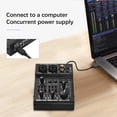 thumbnail image 1 of Console de Mixage, Console Audio Alimentée par Usb Son 3 Canaux Intégrée 48v Studio Dj 5v Réseau Usb Diffusion en Direct 48v Canal Usb Son Alimenté Studio Dj Réseau Live Raoke Usb 48v 5v, 1 of 7