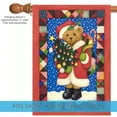 thumbnail image 5 of Toland Home Garden Santa Bear Quilt Christmas Flag Double Sided 28x40 Inch, 5 of 5