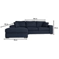 thumbnail image 4 of Sala Kessa Muebles Palermo Chaise Longue Azul Marino, 4 of 5