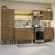 thumbnail image 2 of Cocina Integral 293cm Con Tarja Emilly Madesa 07 Marrón, 2 of 10