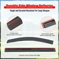 thumbnail image 3 of Ikon Motorsports Compatible with 11-20 Toyota Sienna Acrylic Window Visors Vent Windshield Deflector Rain Guard 4Pc Set Outside Mount 2011 2012 2013 2014 2015 2016 2017 2018 2019 2020, 3 of 9