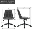thumbnail image 7 of Duhome Desk Chair Faux Leather Swivel Office Chair with Wheels Computer Chair Adjustable Height, Gray, 7 of 7