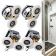 thumbnail image 1 of WinWay 4 Pcs Rouleaux de Porte de Douche Roues Coulissantes en Verre 23Mm Poulies Remplacement de Salle de Bain Roues Suspendues Double Roue, 1 of 10