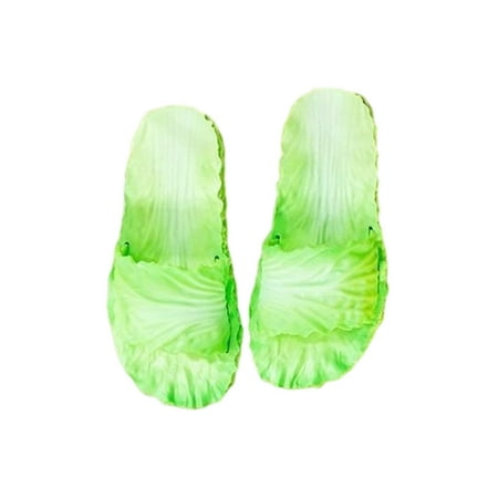 

Daeful Ladies Slide Sandals Summer Flat Sandal Beach Slides Pool Lightweight Casual Slip On Shower Slipper Light Green 5.5-6