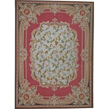 Aubusson Area - Pasargad Aubusson Hand-Woven New Zealand Wool Area Rug