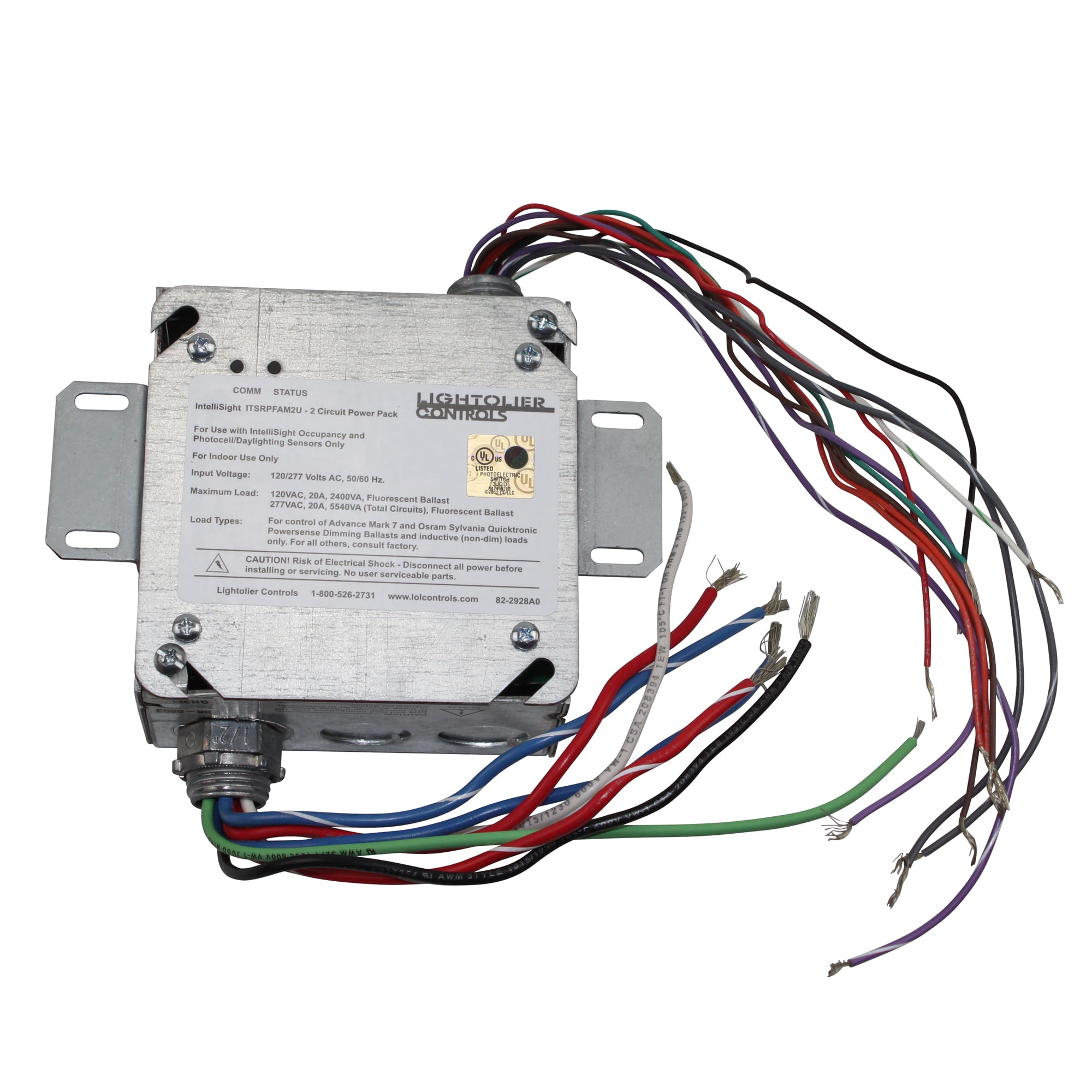Lightolier Intellisight Relay Power Pack, 2 Relay, Dual Fluorescent