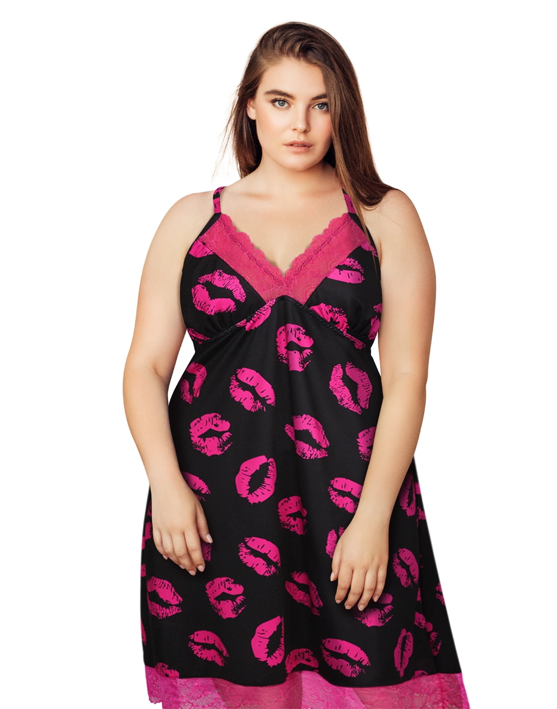 HDE HDE Elegant Plus Size Lingerie for Women Sexy Babydoll Chemise