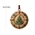 thumbnail image 3 of Acrylic Christmas Ornaments DIY Pearl Art Kits for Adults, Tree Patterns Hanging Diamond Art Christmas Ornaments Set with Pearls, Special-Shaped Gems & Velvet Ribbon, Christmas Decor Craft, 3 of 7