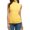 Yellow, variant on QAFOPEH Women High Neck Sleeveless Solid Color Slim Fit Casual T-Shirt