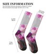thumbnail image 2 of Compression Socks for Women and Men - Purple And Pink Tulip Bouquet Compression Socks Circulation for Workout, 2 of 8