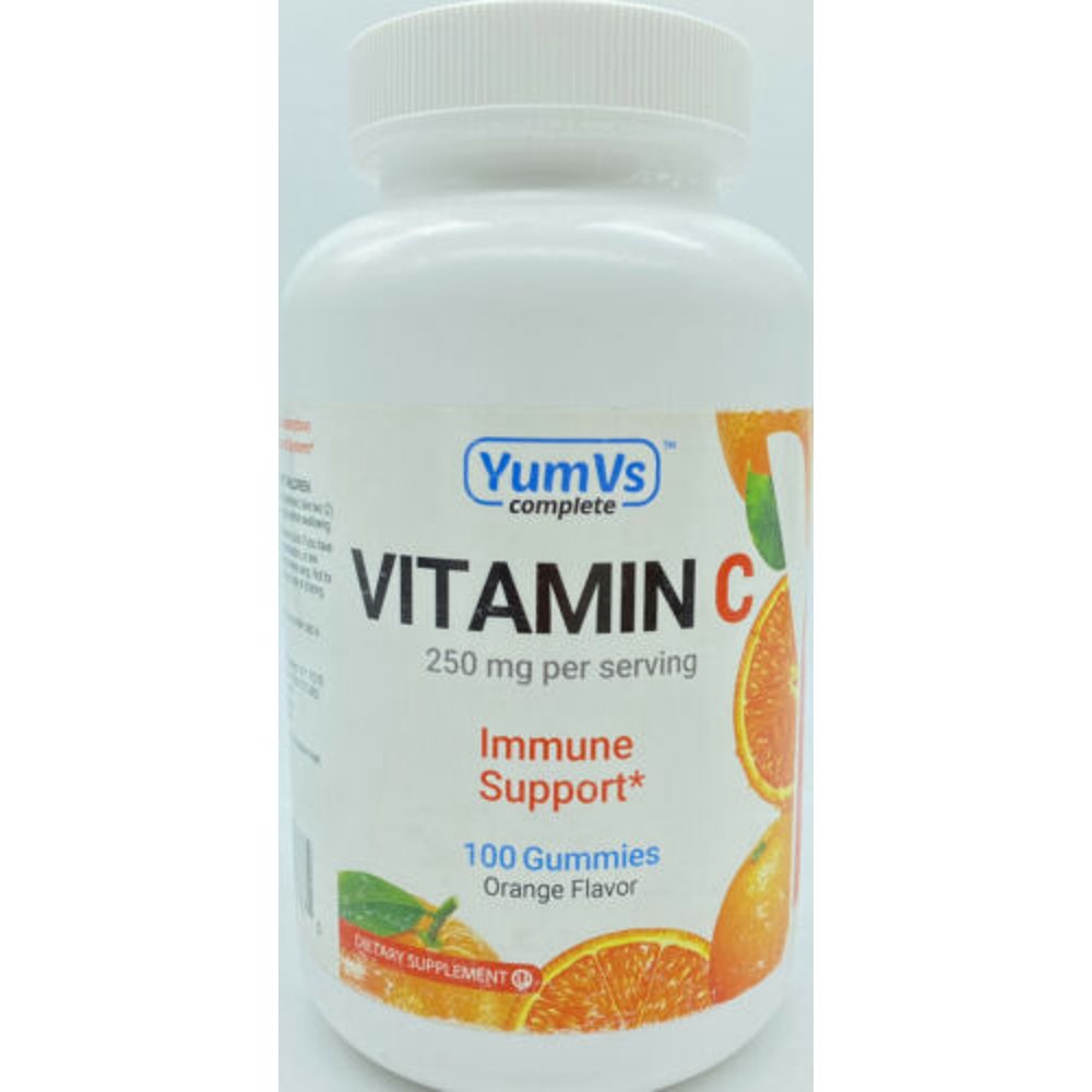 YumVs Vitamin C 250mg 100 Gummies Orange Flavor