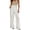 White, variant on Women's High Waisted Wide Leg Dress Pants Tie Waist Paperbag Pleated Business Casual office Work Trousers Flowy Elegant Loose Fit Slacks with Pockets White