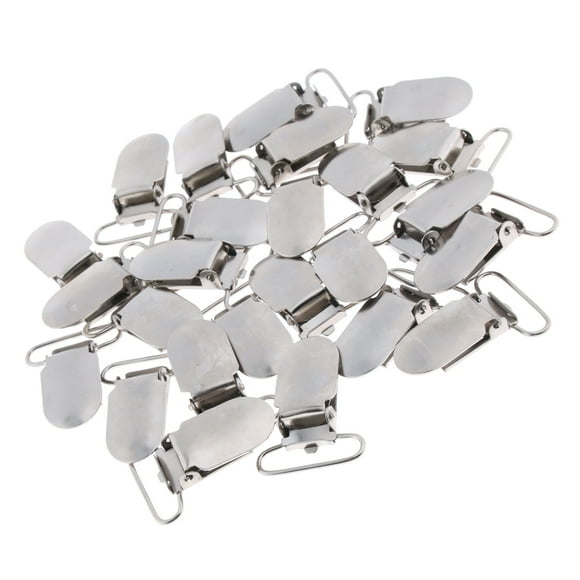 25 Unids Chupete Suspender Holder Clip Correa Clips DIY Costura Craft Loop 20mm Sunnimix Clips de la liga del pacificador