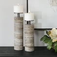 thumbnail image 2 of Uttermost Shadowstone Candleholders in Gray (Set of 2), 2 of 3