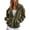 Army Green, variant on Y2K Velvet Sweat Jacket Women's Hooded Pullover Long Sleeve Zip Front Velour Jacket Streetwear Sweatshirt Zip Hoodie Gray XL