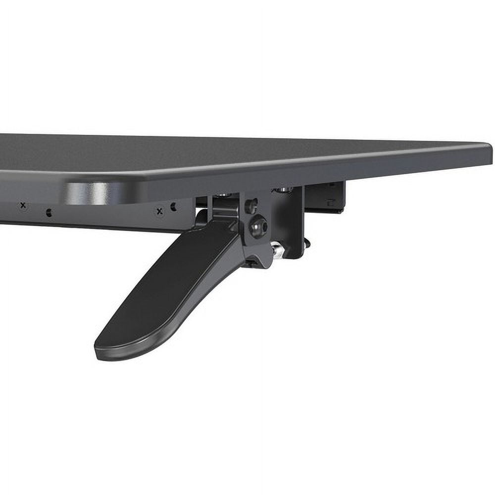 Lorell Large Monitor Desk Riser 37.40 lb Load Capacity - 19.6" Height x 35.4" Width x 19.3" Depth - Desk - Polyvinyl Chloride (PVC), Medium Density Fiberboard (MDF) - Black