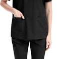 thumbnail image 4 of Niaahinn Women's Medical Scrubs Set - Quick Dry V-Neck Top with Pants, Multiple Pockets, Adjustable Drawstring, 10 colors, 4 of 7