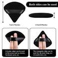thumbnail image 2 of 12 Pieces Powder Puff Triangle Face Makeup Cosmetic for Loose Powder Soft Body Washable Reusable Foundation Sponge Mineral Wet Dry Makeup Tool(Black, Small), 2 of 7