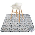 thumbnail image 1 of Baby Splat Mat Blissful Diary, impermeable, lavable, gris, cebra, 1 of 8