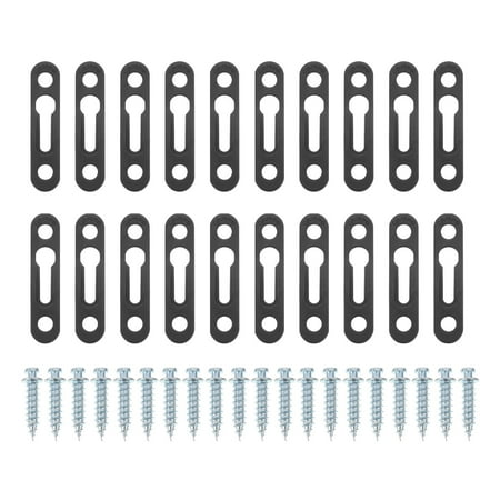 

OUNONA 20pcs Invisible Connector Nuts Black Wear-resistant Furniture Connectors