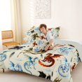 thumbnail image 4 of Homewish Wild Dragon Queen Comforter Set,Vintage Animals Comforter Sets Queen,Beige,Light Gray Reversible,3pcs,1 Comforter and 2 Pillowcases, 4 of 7
